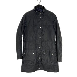 Barbour Waxed Jacket Black Women's Size 4